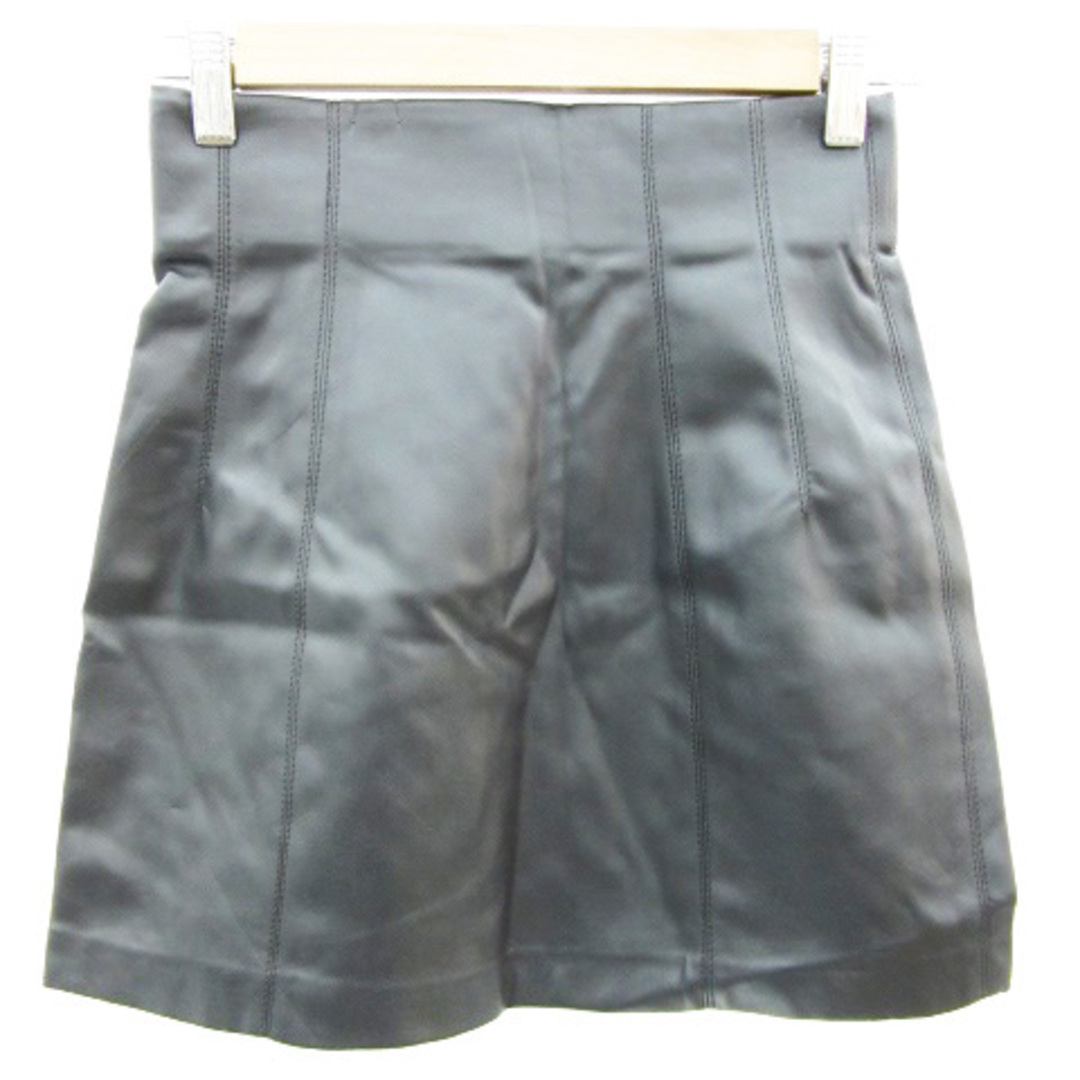 ZARA(ザラ)のザラ ZARA タイトスカート ミニ丈 フェイクレザー S ブラック 黒 レディースのスカート(ミニスカート)の商品写真