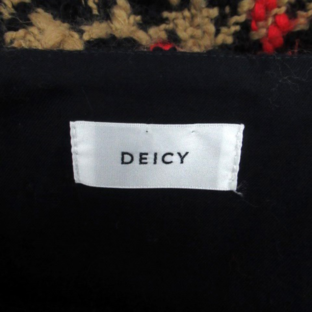 deicy(デイシー)のデイシー タイトスカート ロング丈 千鳥格子 チェック ウール混 0 茶色 紺 レディースのスカート(ロングスカート)の商品写真