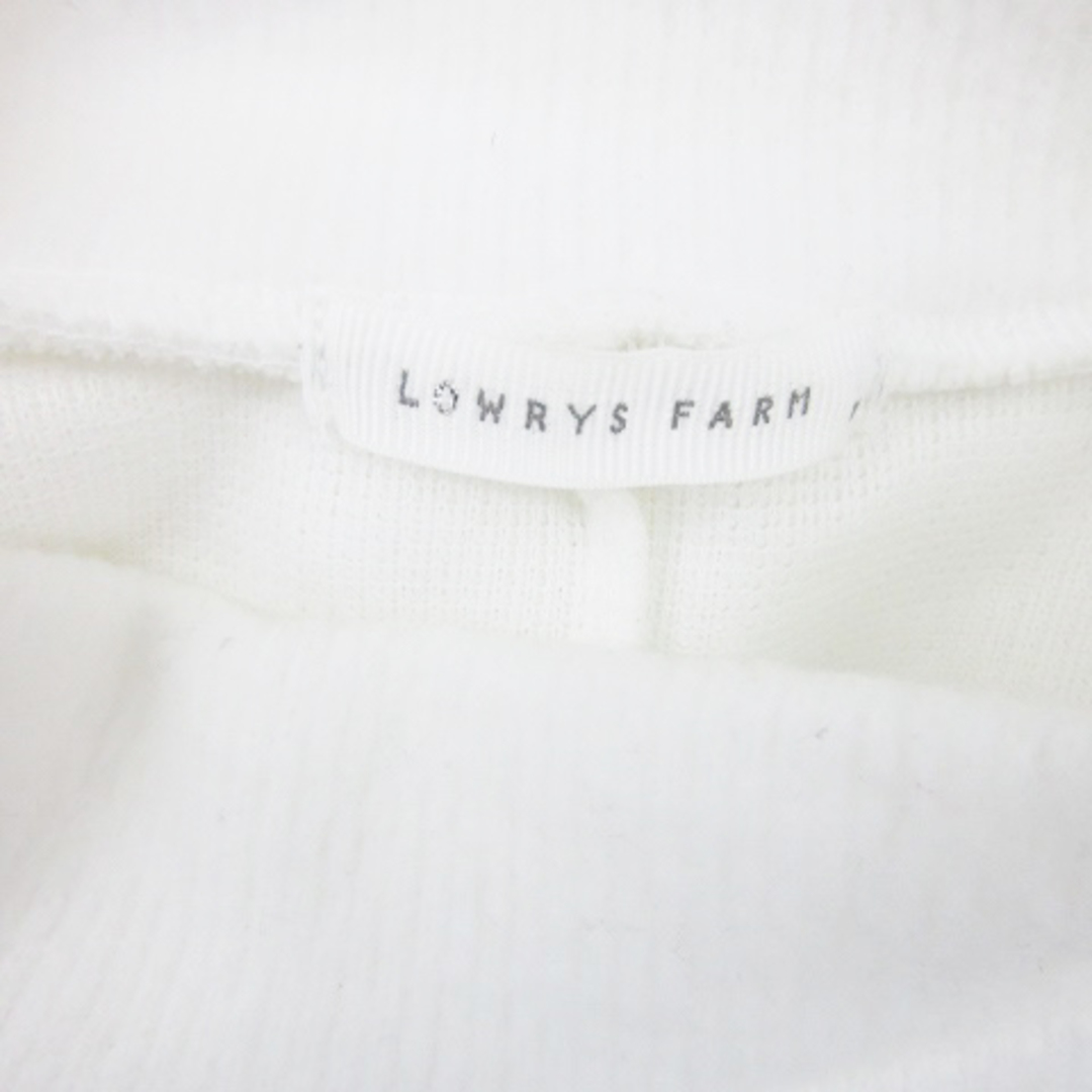 LOWRYS FARM(ローリーズファーム)のローリーズファーム ニット カットソー 長袖 オフネック M ホワイト 白 レディースのトップス(ニット/セーター)の商品写真