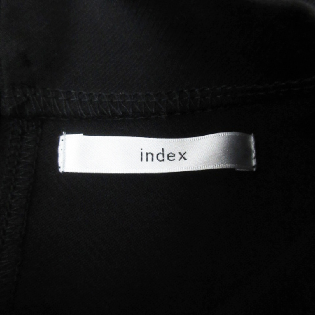 INDEX(インデックス)のインデックス カットソー 長袖 ハイネック パフショルダー L 黒 ブラック レディースのトップス(カットソー(長袖/七分))の商品写真