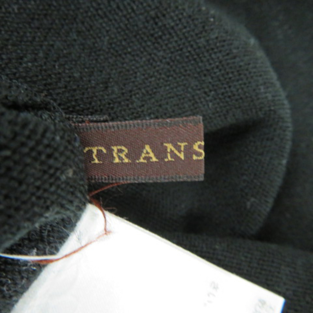 TRANS WORK(トランスワーク)のトランスワーク ニット カットソー 長袖 スクエアネック パールビーズ 無地 レディースのトップス(ニット/セーター)の商品写真