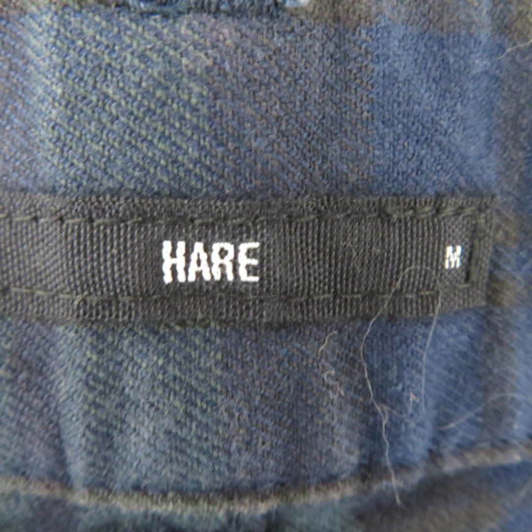 HARE(ハレ)のハレ テーパードパンツ ロング丈 チェック柄 M マルチカラー 紺 ネイビー メンズのパンツ(スラックス)の商品写真