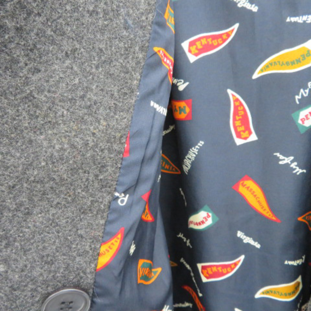 CHILD WOMAN(チャイルドウーマン)のチャイルドウーマン Pコート ピーコート ロング丈 ダブルボタン 無地 ウール レディースのジャケット/アウター(ピーコート)の商品写真