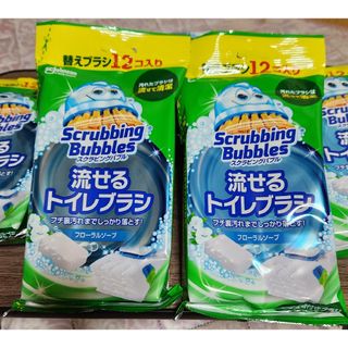 Johnson's - 【新品】スクラビングバブル トイレ洗剤 流せるトイレブラシ 付替用 12コ入