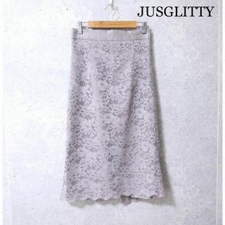 JUSGLITTY - 値下げ‼︎JUSGLITTY カットワーク刺繍リネンスカートの