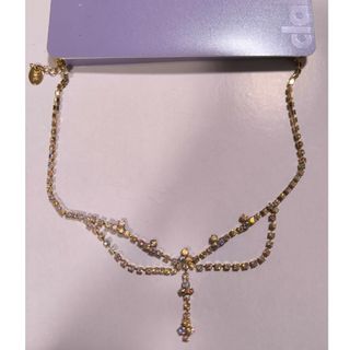 クレアーズ(claire's)の新品送料込！Claire's キラキラ☆ラインストーン付ネックレス(ネックレス)