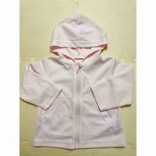 ニシマツヤ(西松屋)の【美品】UVカット　ベビー　パーカー　西松屋　ピンク　80サイズ(その他)