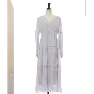 ハーリップトゥ(Her lip to)の【新色】Monotone Floral Pleated Dress(ロングワンピース/マキシワンピース)