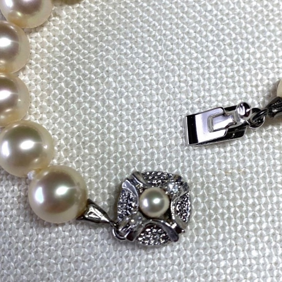 真珠サイズ約7mmマジョリカ  パール ネックレス・ブレスレットセット