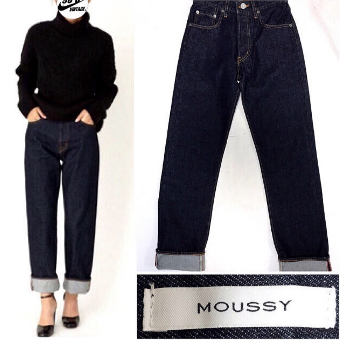 moussy(マウジー)の完売品 moussy high-waist jeans レディースのパンツ(デニム/ジーンズ)の商品写真