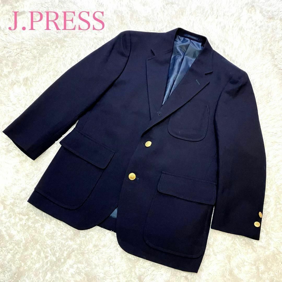 J.PRESS - ジェイプレス ブレザー 男の子 150～160 紺ブレ ウール 金 