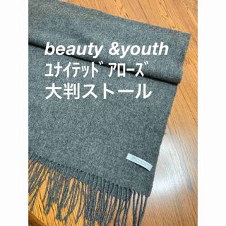 ビューティアンドユースユナイテッドアローズ(BEAUTY&YOUTH UNITED ARROWS)のbeauty &youth ﾕﾅｲﾃｯﾄﾞｱﾛｰｽﾞ マフラー  大判ストール(マフラー/ショール)