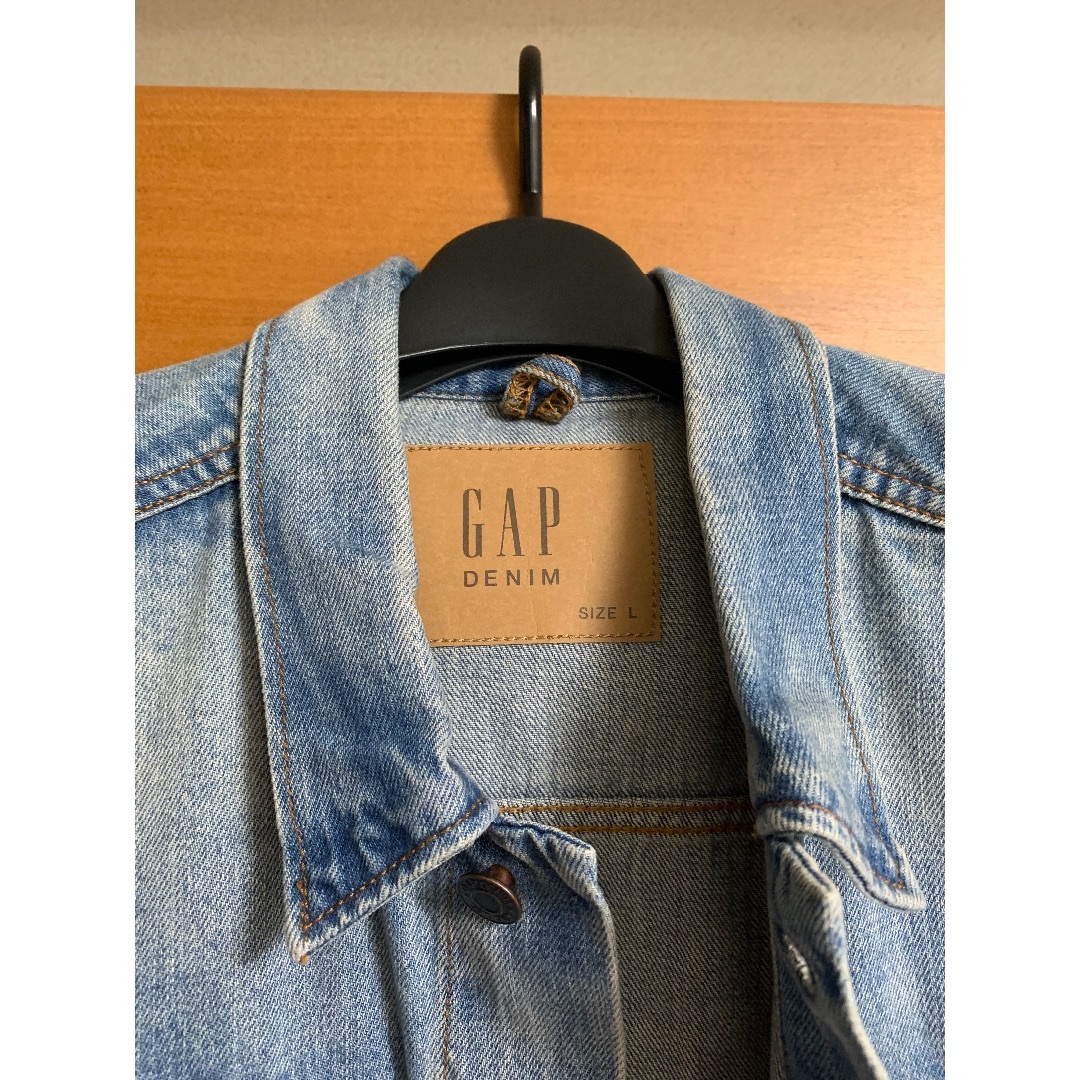 GAP(ギャップ)のGAP デニムジャケットLサイズ メンズのジャケット/アウター(Gジャン/デニムジャケット)の商品写真