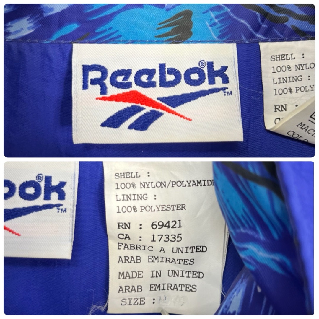 Reebok(リーボック)のリーボック 古着 切替 刺繍ロゴ 旧タグ ナイロンジャケット 90s 80s メンズのジャケット/アウター(ナイロンジャケット)の商品写真