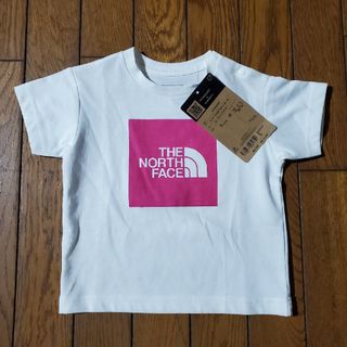 ザノースフェイス◎ビッグロゴ半袖Tシャツピンク◎80cm