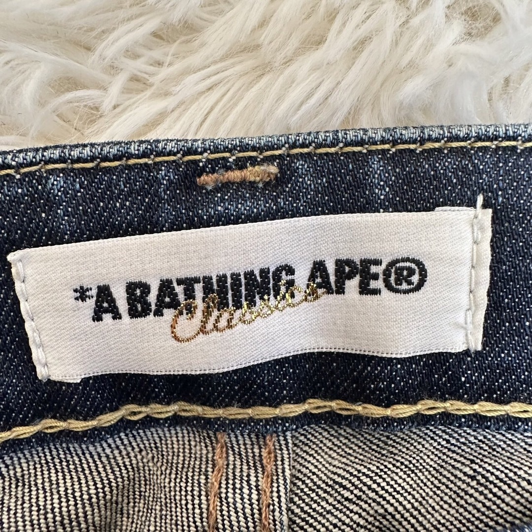 A BATHING APE(アベイシングエイプ)の【A BATHING APE】アベイシングエイプ XXS デニムパンツ ジーンズ レディースのパンツ(デニム/ジーンズ)の商品写真