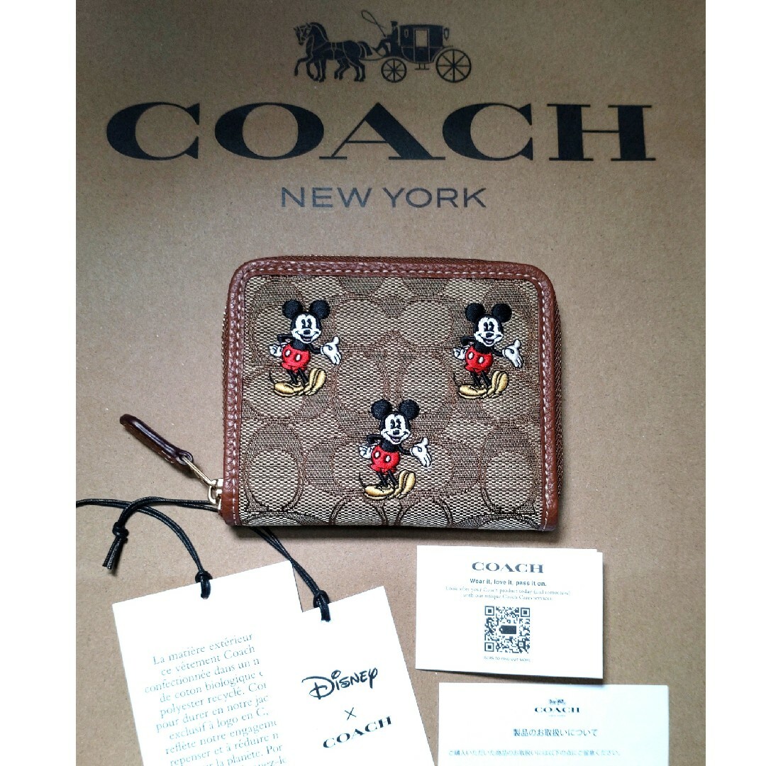 希望者のみラッピング無料】 新品 DISNEY X COACH コラボ スモール