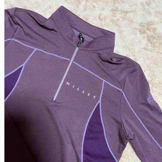 ミレー(MILLET)の[新品未使用] MILLET ミレー 長袖Tシャツ ジップアップ スポーツ　登山(登山用品)