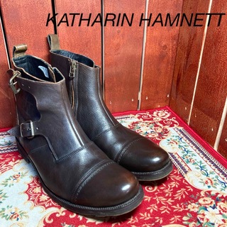 KATHARINE HAMNETT - KATHARIN HAMNETTサイドジップブーツ24.5cm