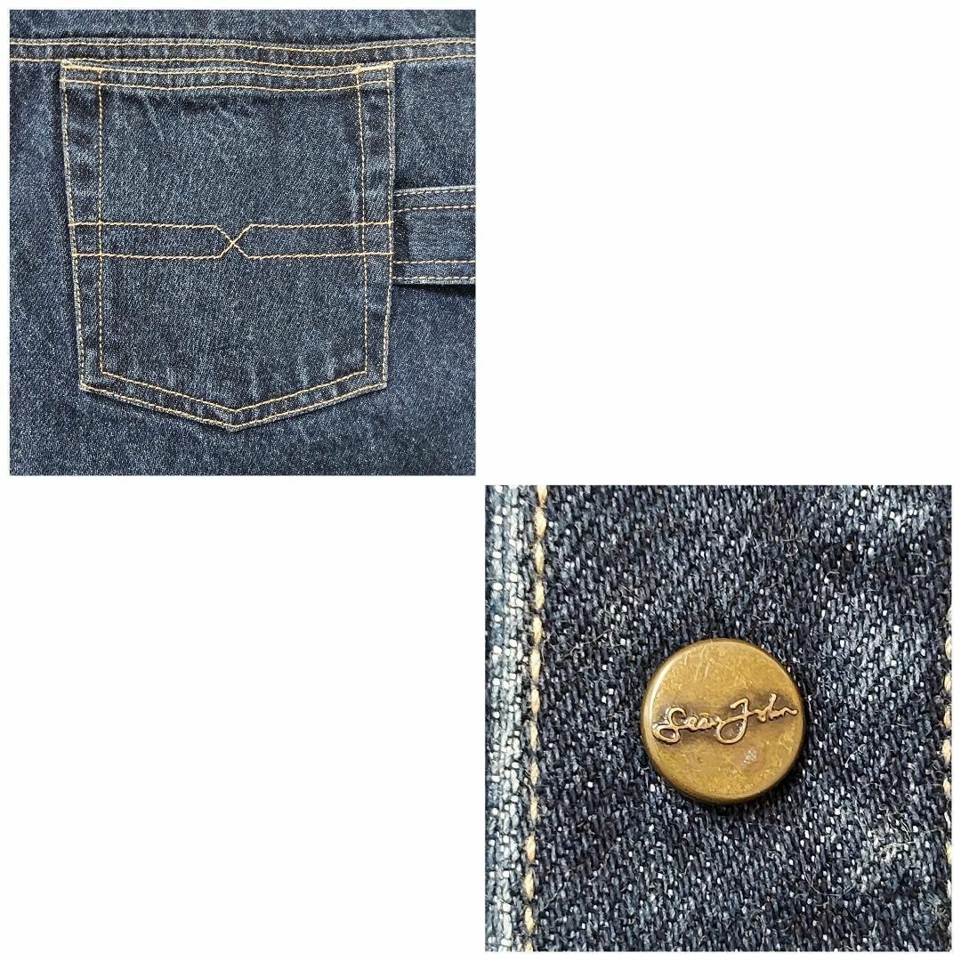 Sean John - ショーンジョン デニムジャケット 刺ロゴ アウター Sean John - ショーンジョン デニムジャケット 刺ロゴ アウター