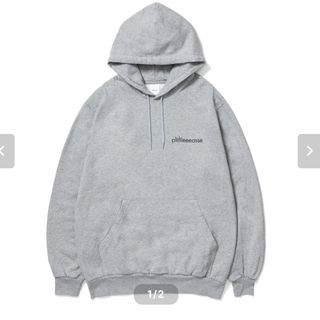 ワンエルディーケーセレクト(1LDK SELECT)のplllllleeeasse hooded sweatshirt (Grey)(パーカー)