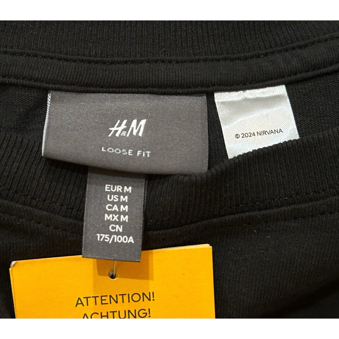 H&M(エイチアンドエム)の新品 H&M × ニルヴァーナ NIRVANA リチュウム Tシャツ M メンズのトップス(Tシャツ/カットソー(半袖/袖なし))の商品写真