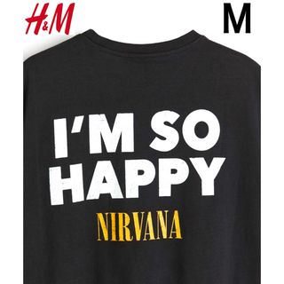 エイチアンドエム(H&M)の新品 H&M × ニルヴァーナ NIRVANA ビンテージロゴ Tシャツ M(Tシャツ/カットソー(半袖/袖なし))