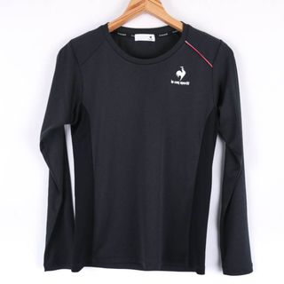 ルコックスポルティフ(le coq sportif)のルコックスポルティフ 長袖Tシャツ ワンポイントロゴ スポーツウエア レディース Mサイズ ダークグレー le coq sportif(Tシャツ(長袖/七分))