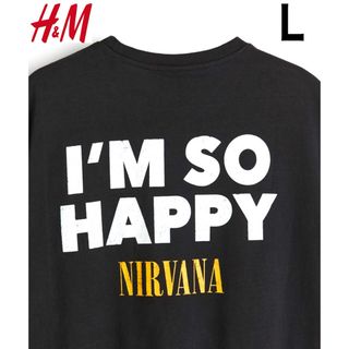 H&M - 新品 H&M × ニルヴァーナ NIRVANA ビンテージロゴ Tシャツ Lの