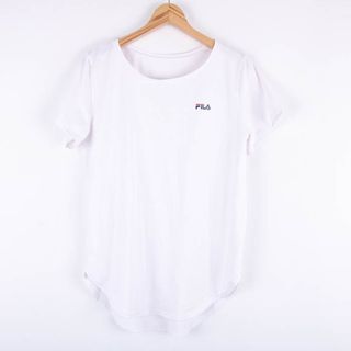 フィラ(FILA)のフィラ 半袖Tシャツ 無地 ワンポイントロゴ スポーツウエア 大きいサイズ レディース 13Lサイズ ホワイト FILA(Tシャツ(半袖/袖なし))