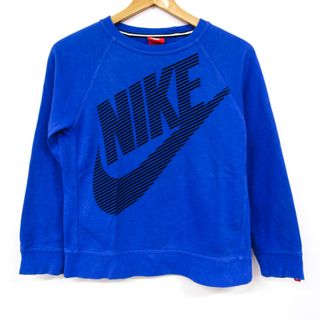 ナイキ(NIKE)のナイキ 長袖スウェット スエット トレーナー キッズ 男の子用 Mサイズ ブルー NIKE(その他)