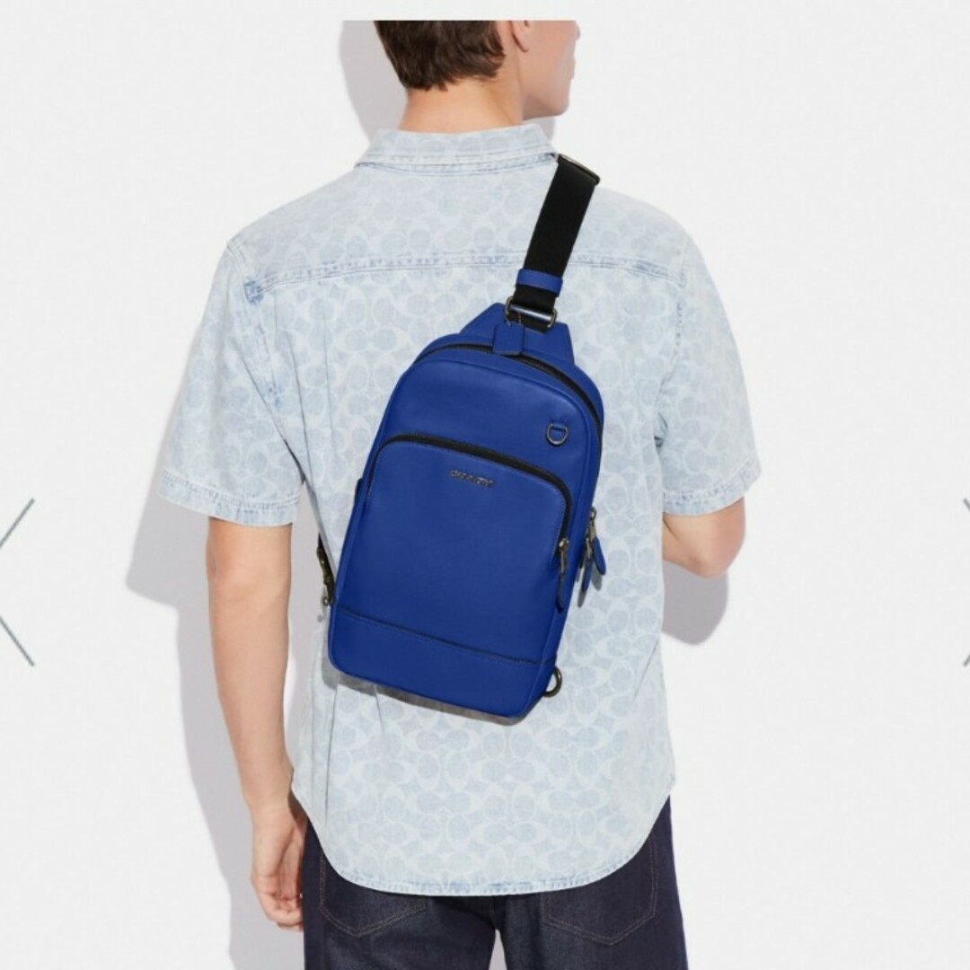 COACH(コーチ)の新品  コーチ グラハム パック スポーツブルー ボディバッグ 男女兼用 正規品 メンズのバッグ(ボディーバッグ)の商品写真