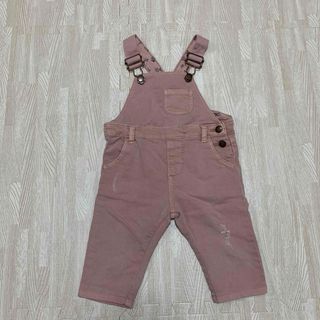 ザラキッズ(ZARA KIDS)のzara baby オーバーオール　ピンク(パンツ)