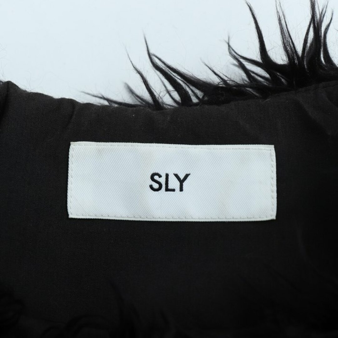 SLY(スライ)のスライ ブルゾン ジャケット ボア 無地 アウター 黒 レディース 2サイズ ブラック SLY レディースのジャケット/アウター(ブルゾン)の商品写真