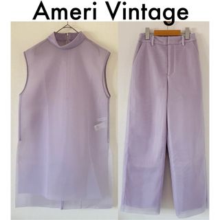 アメリヴィンテージ(Ameri VINTAGE)の完売！【Ameri】SHEER CARDBOARD SET UP セットアップ(セット/コーデ)