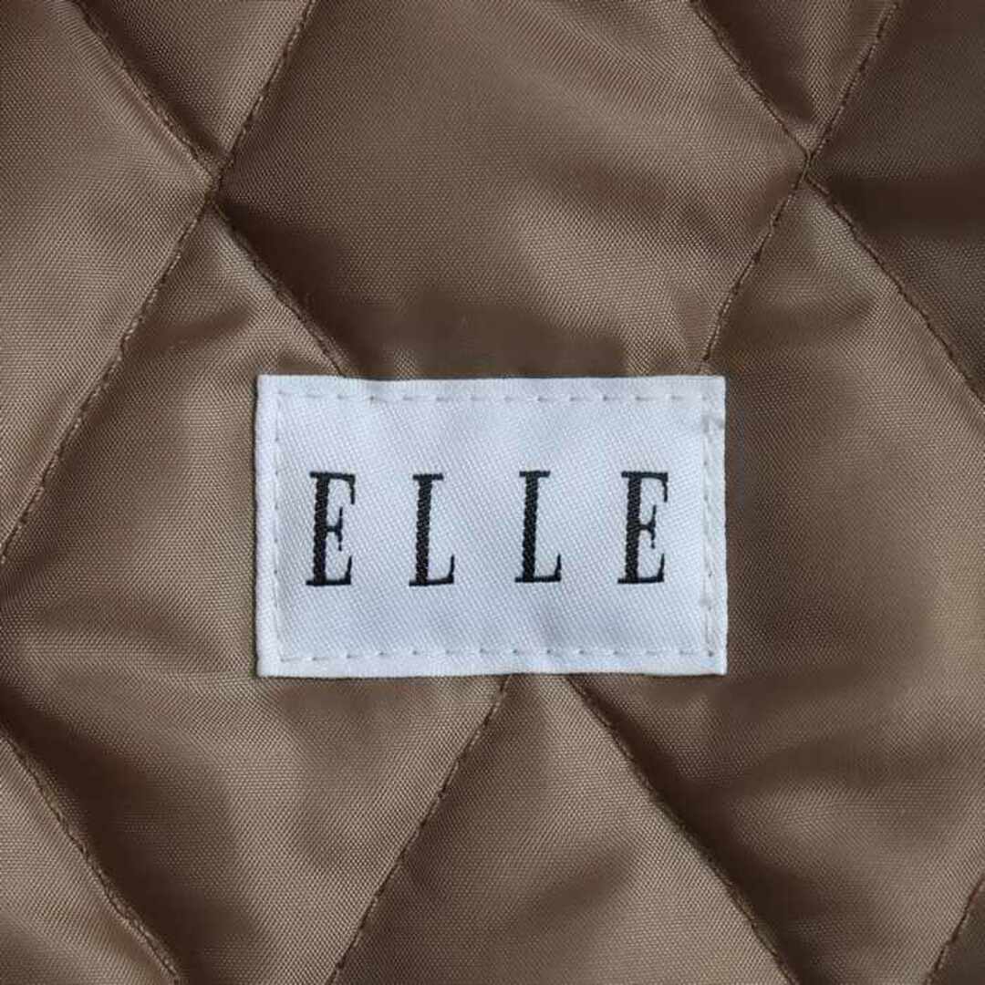 ELLE(エル)のエル ブルゾン ジャケット キルティング 中綿 無地 アウター レディース 38サイズ ベージュ ELLE レディースのジャケット/アウター(ブルゾン)の商品写真