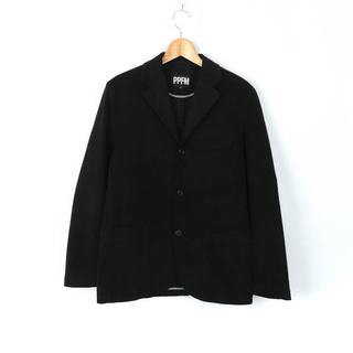 ピーピーエフエム テーラードジャケット ストレッチ アウター 日本製 黒 メンズ Sサイズ ブラック PPFM(テーラードジャケット)