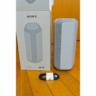 ソニー(SONY)の【美品】SONY SRS-XE300 アクティブスピーカー ライトグレー(スピーカー)