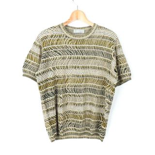 MISSONI ミッソーニ マルチカラー　　総柄 ニット　ハイネック緑　モヘア