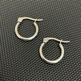  チャンキーフープピアス シルバー 両耳ペア (ピアス)