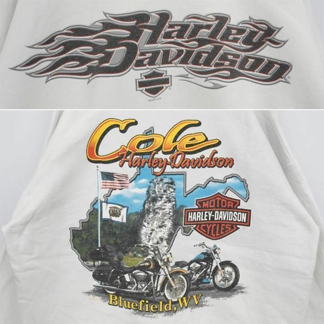 Harley Davidson - 00s ハーレーダビッドソン プリントパーカー Harley Davidson - 00s ハーレーダビッドソン プリントパーカー