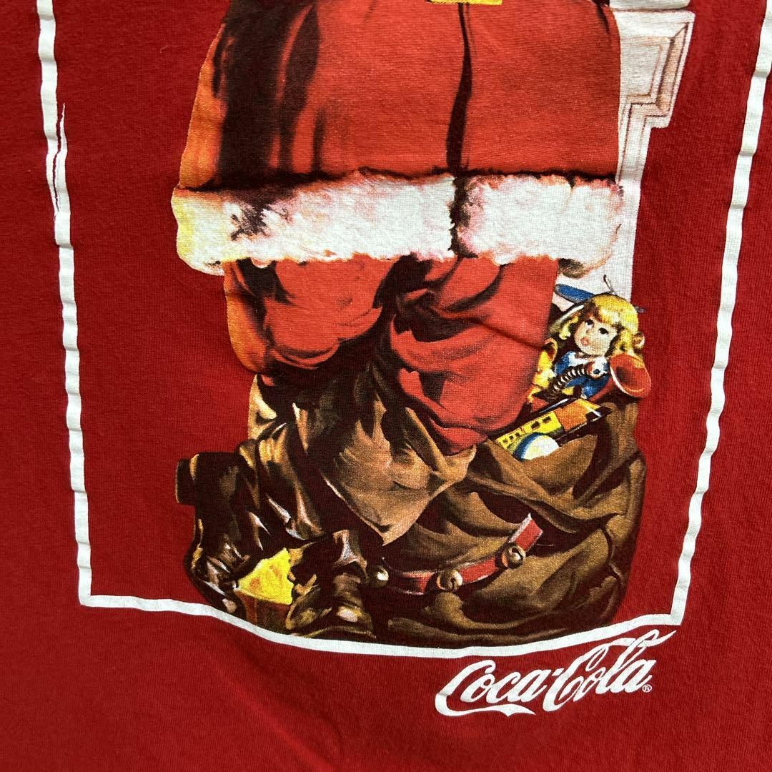 コカ・コーラ(コカコーラ)のCoca Cola コカコーラ サンタクロース XL 企業Tシャツ 半袖 輸入品 メンズのトップス(Tシャツ/カットソー(半袖/袖なし))の商品写真