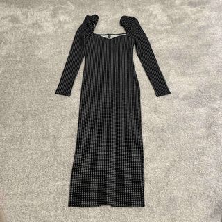 シーイン(SHEIN)のSHEIN  未使用パフスリーブタイトワンピース(ロングワンピース/マキシワンピース)