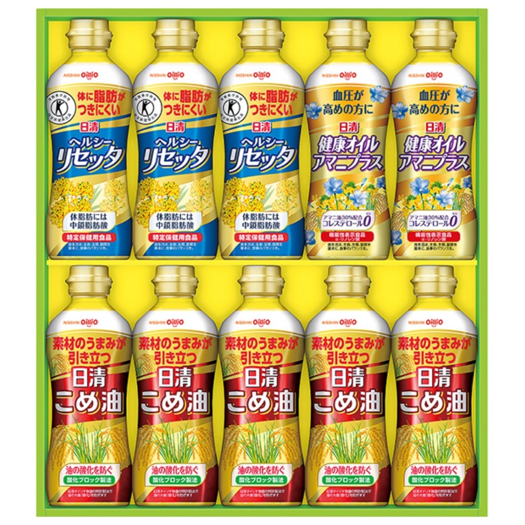 日清食品(ニッシンショクヒン)の日清オイリオ　こめ油　10本 食品/飲料/酒の食品(調味料)の商品写真