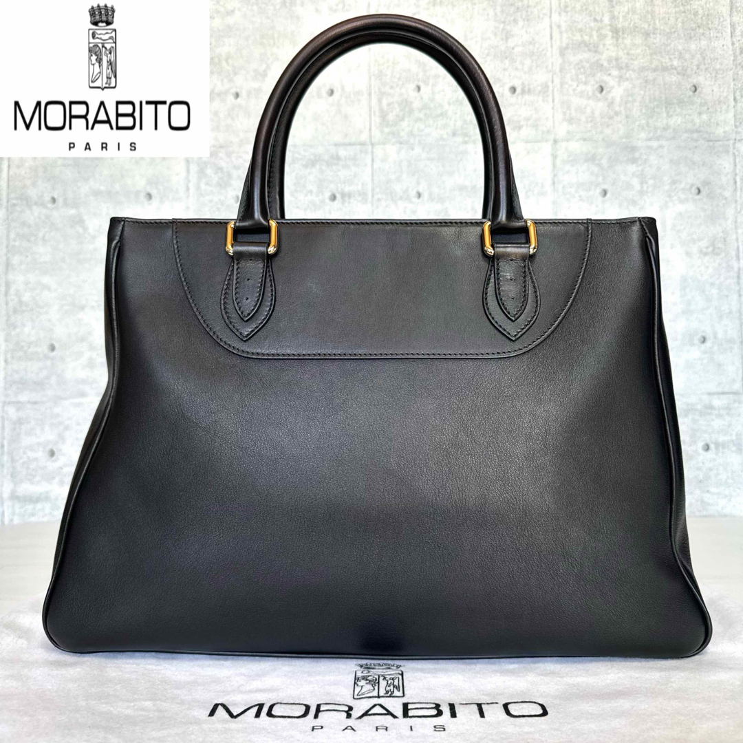 商品の特性 【美品】MORABITO BLACK カーフレザー シルバー金具A4