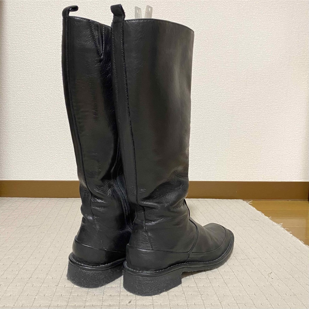 ing(イング)のing　イング　ロングブーツ　ブラック　23cm　日本製　本革 レディースの靴/シューズ(ブーツ)の商品写真
