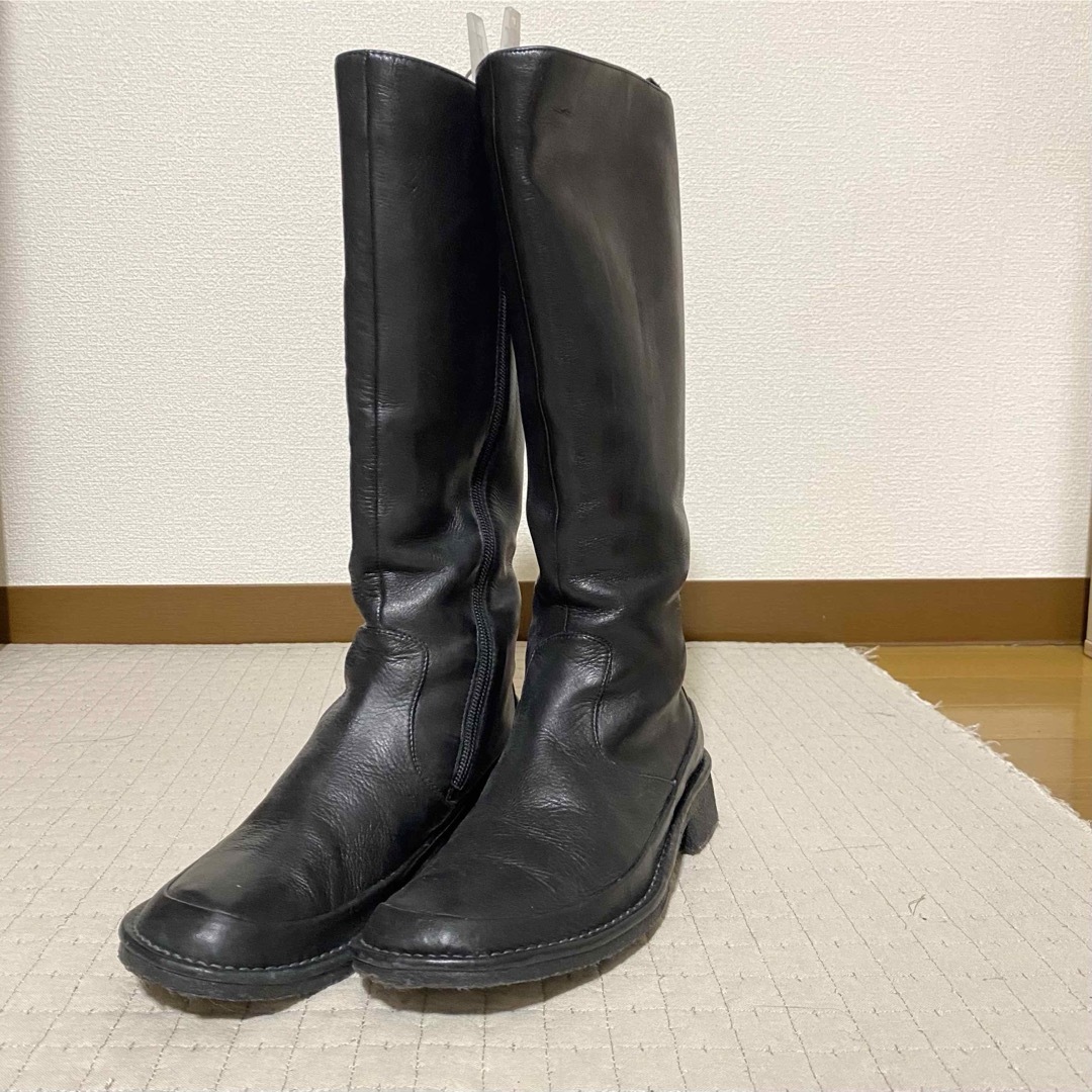 ing(イング)のing　イング　ロングブーツ　ブラック　23cm　日本製　本革 レディースの靴/シューズ(ブーツ)の商品写真