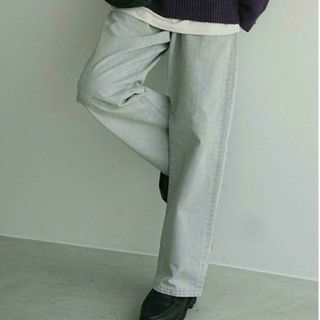 リドム(LIDNM)のVAJIRA LOOSE FIT TUCK DENIM 【アイスグレー】(デニム/ジーンズ)