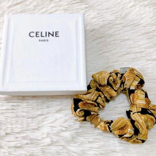 セリーヌ(celine)の✨美品✨CELINE セリーヌ　シュシュ ゴールド　トリオンフ(ヘアゴム/シュシュ)