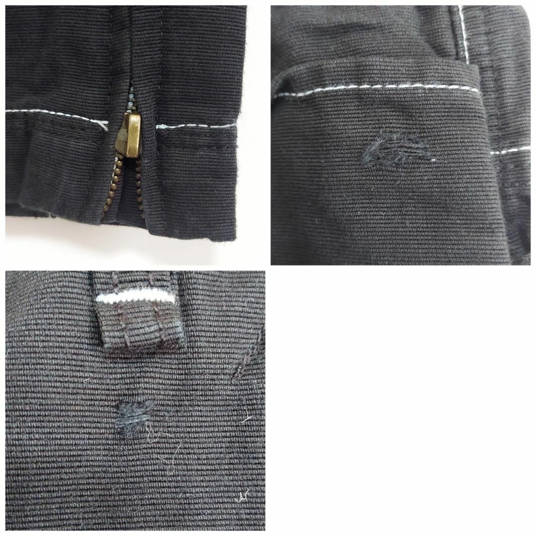 AKADEMIKS(アカデミクス)のアカデミクス W38 カーゴパンツ 黒ブラック ポケット ロゴ 香港製 ボトム メンズのパンツ(ワークパンツ/カーゴパンツ)の商品写真